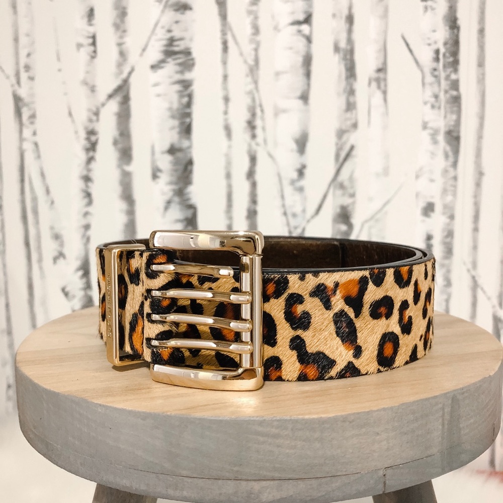 Michael Kors Leopard Print Belt